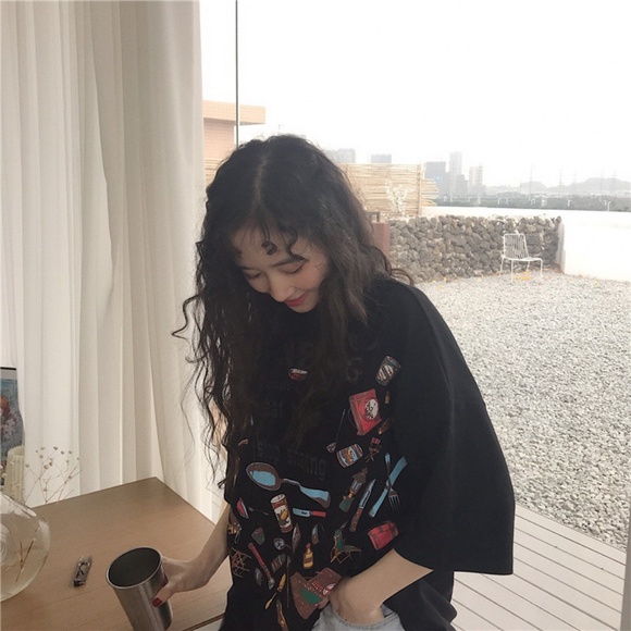 Oversize Short Sleeve Girls Tee - Picture 3 of 8